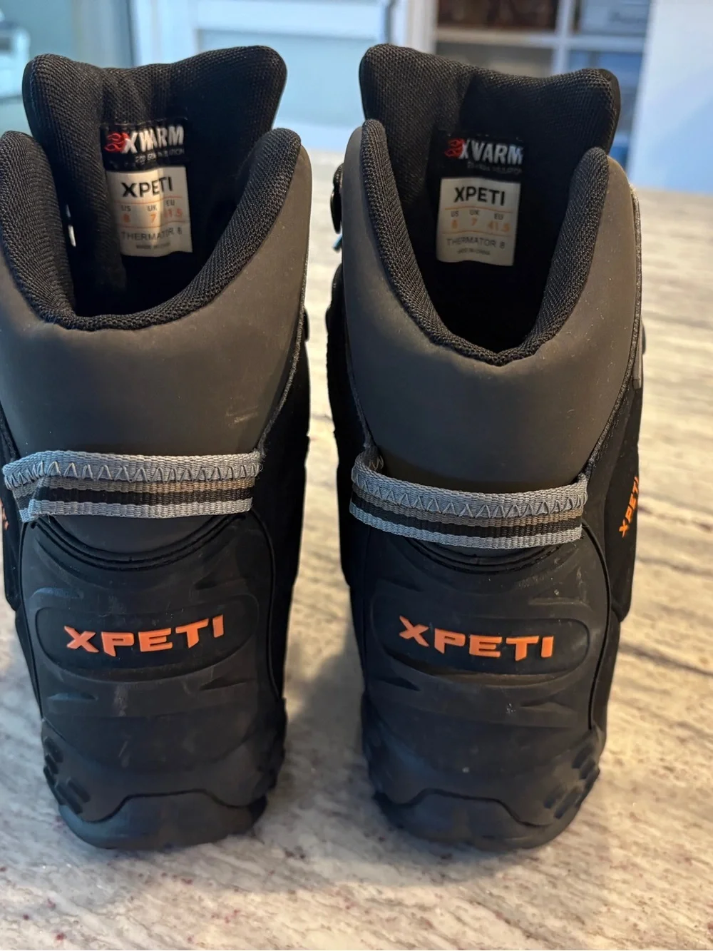 Men's Black and Gray All-Terrain Hiking Boots